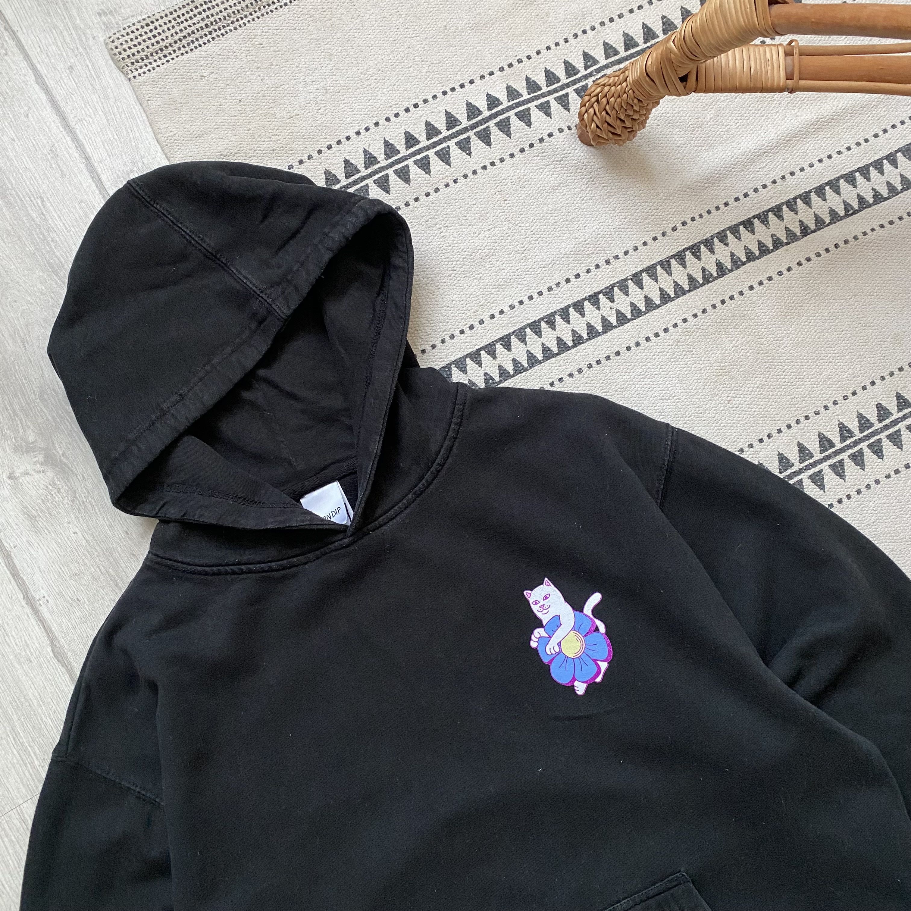 RIPNDIP Vintage Ripndip Logo Black Hoodie Cats art print Size US M / EU 48-50 / 2 - 4 Thumbnail