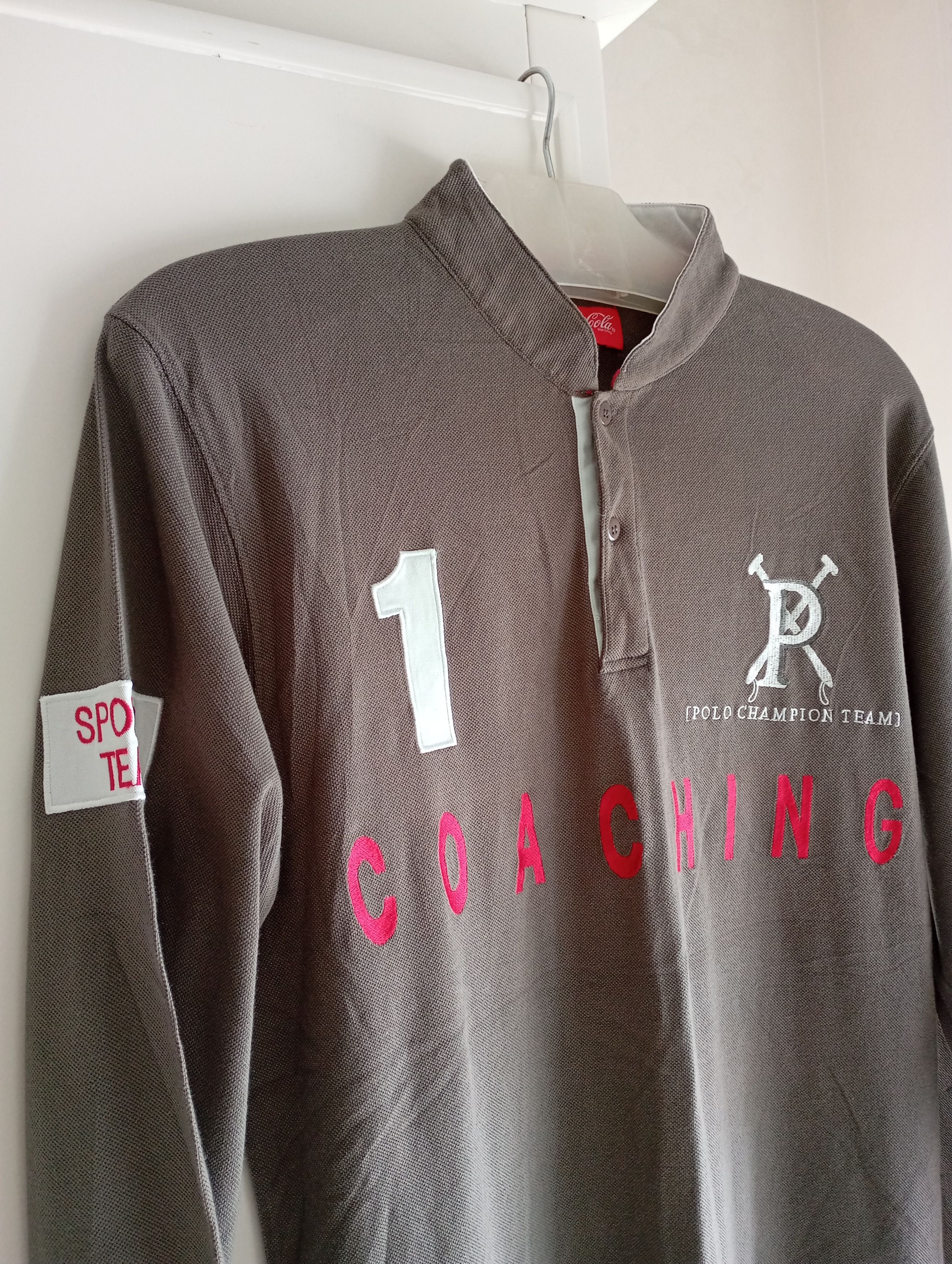 Coca Cola × Polo Ralph Lauren × Vintage Vintage Coca Cola Polo Champion Team Tshirt Size US L / EU 52-54 / 3 - 2 Thumbnail