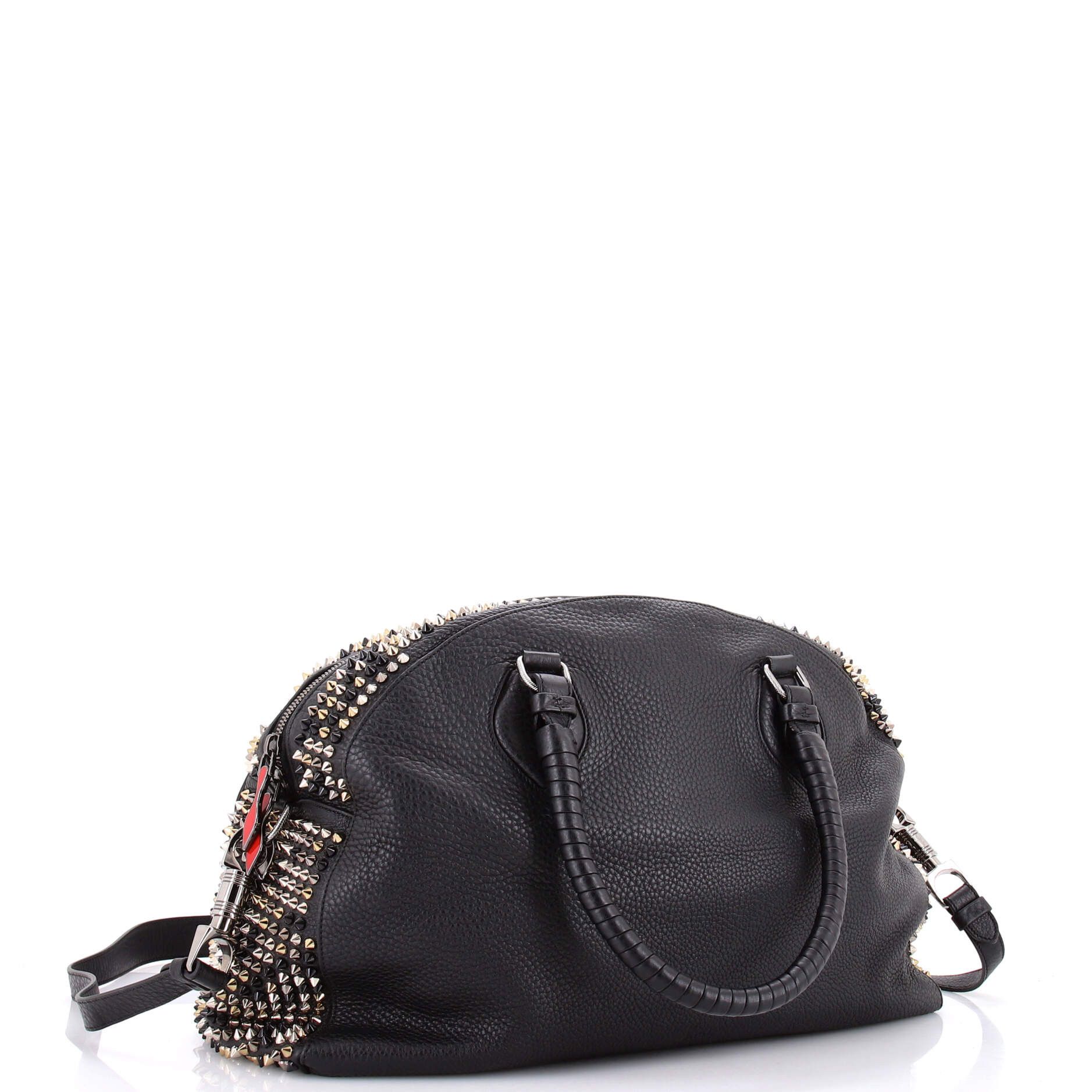 Christian Louboutin Panettone convertible satchel spiked leather large Size ONE SIZE - 1 Thumbnail