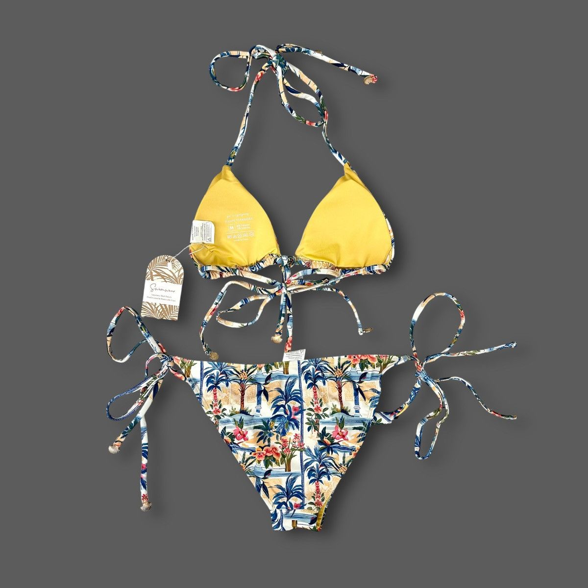 Other Escape to Paradise Womens Positano Sun Strap Bikini Set Sz M Size ONE SIZE - 13 Thumbnail