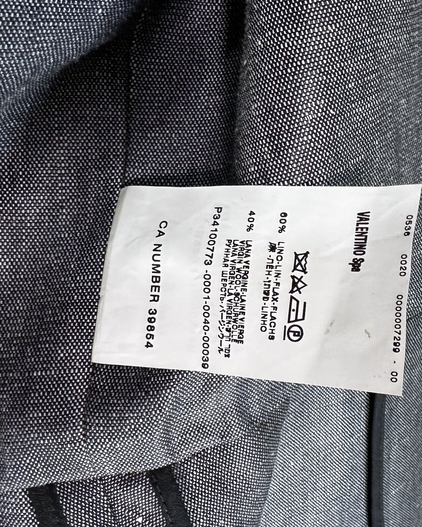 Valentino Grey Linen Suit Dress and Coat/Long Blazer Size XS / US 0-2 / IT 36-38 - 13 Thumbnail
