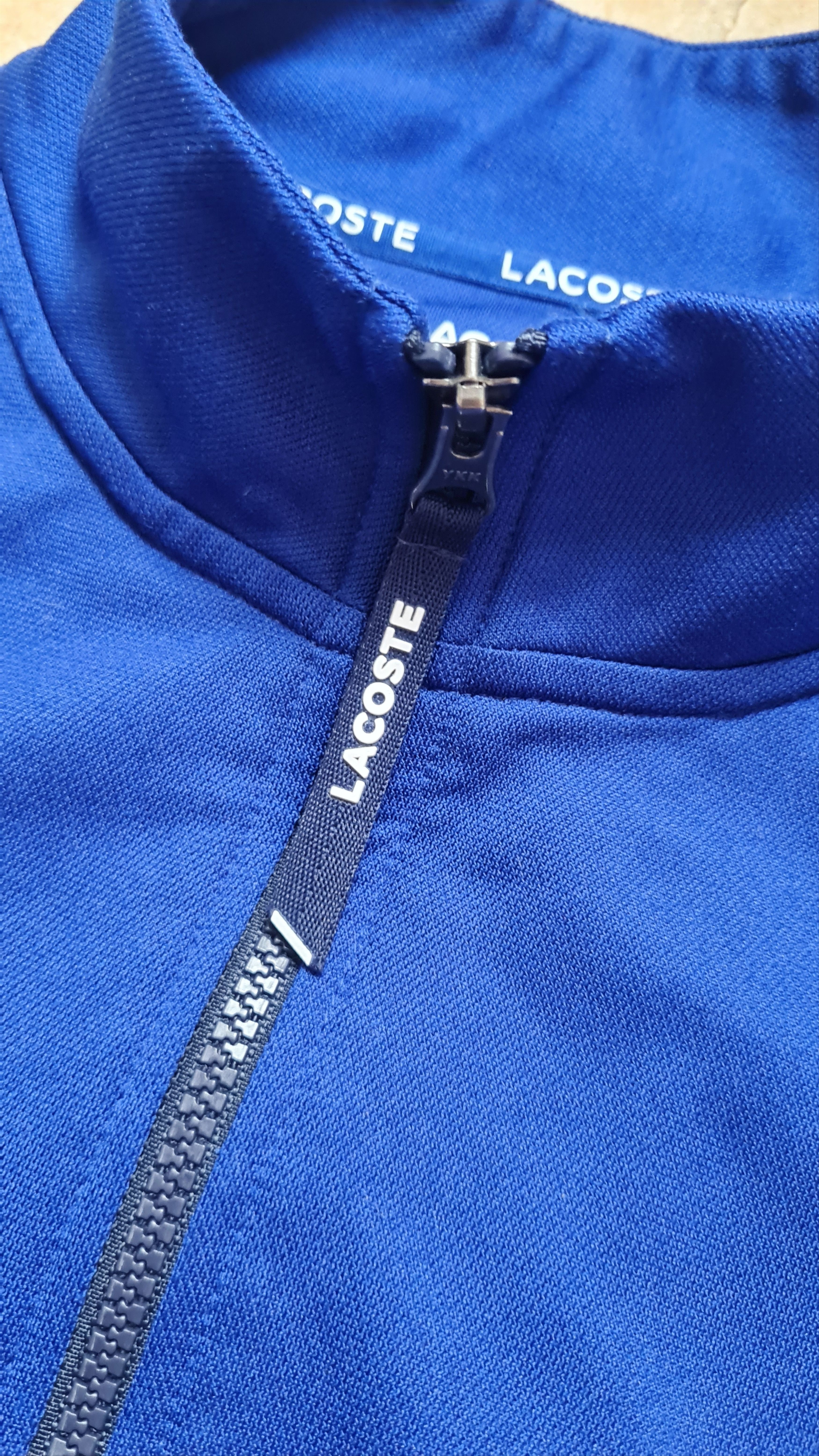 Lacoste Vintage sweatshirt LACOSTE Mens Track Jacket Blue Size US XXL / EU 58 / 5 - 13 Thumbnail