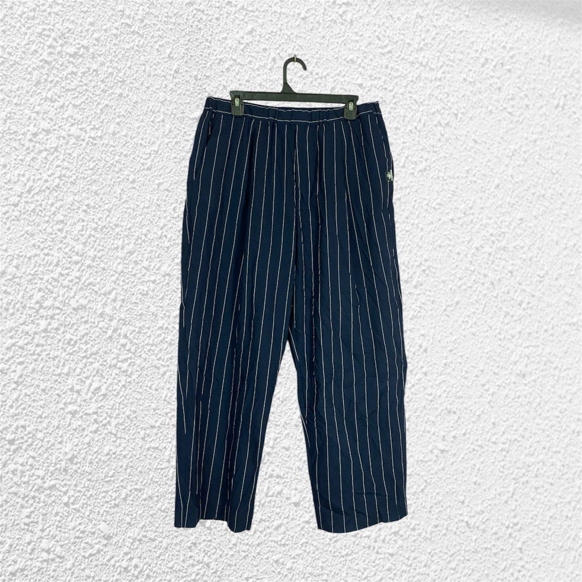 GU × Japanese Brand × Maison MIHARA YASUHIRO Miharayasuhiro X GU baggie stripe pants Size US 35 - 1 Thumbnail