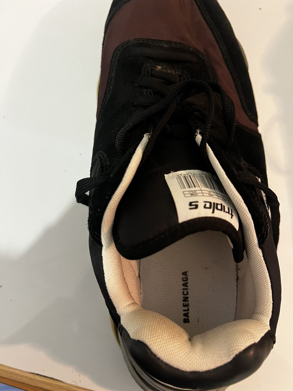 Balenciaga Balenciaga Triple S Burgundy Size US 12 / EU 45 - 5 Thumbnail