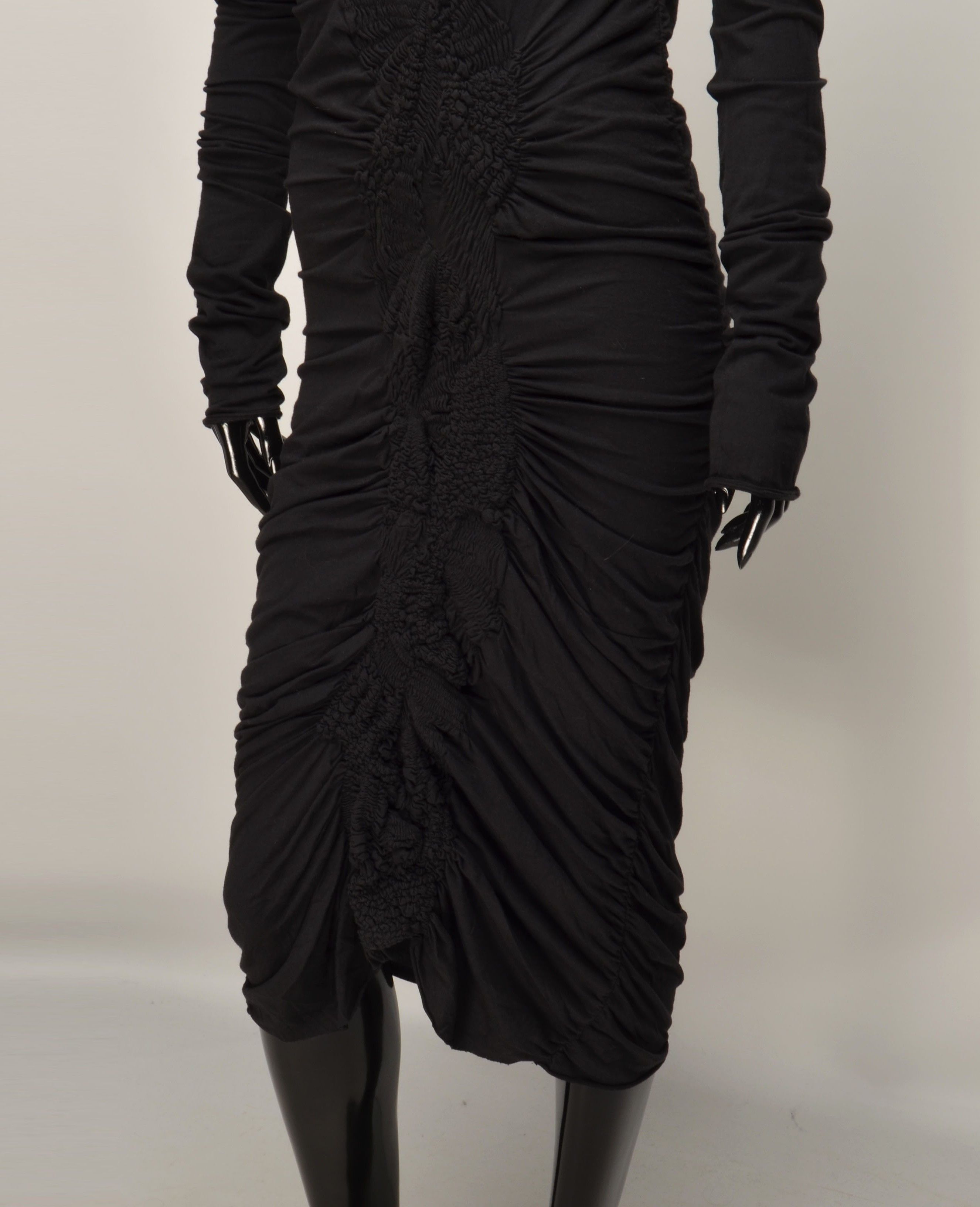 Allsaints Allsaints Avant-garde Ruched Bodycon Midi Dress Size M / US 6-8 / IT 42-44 - 3 Thumbnail