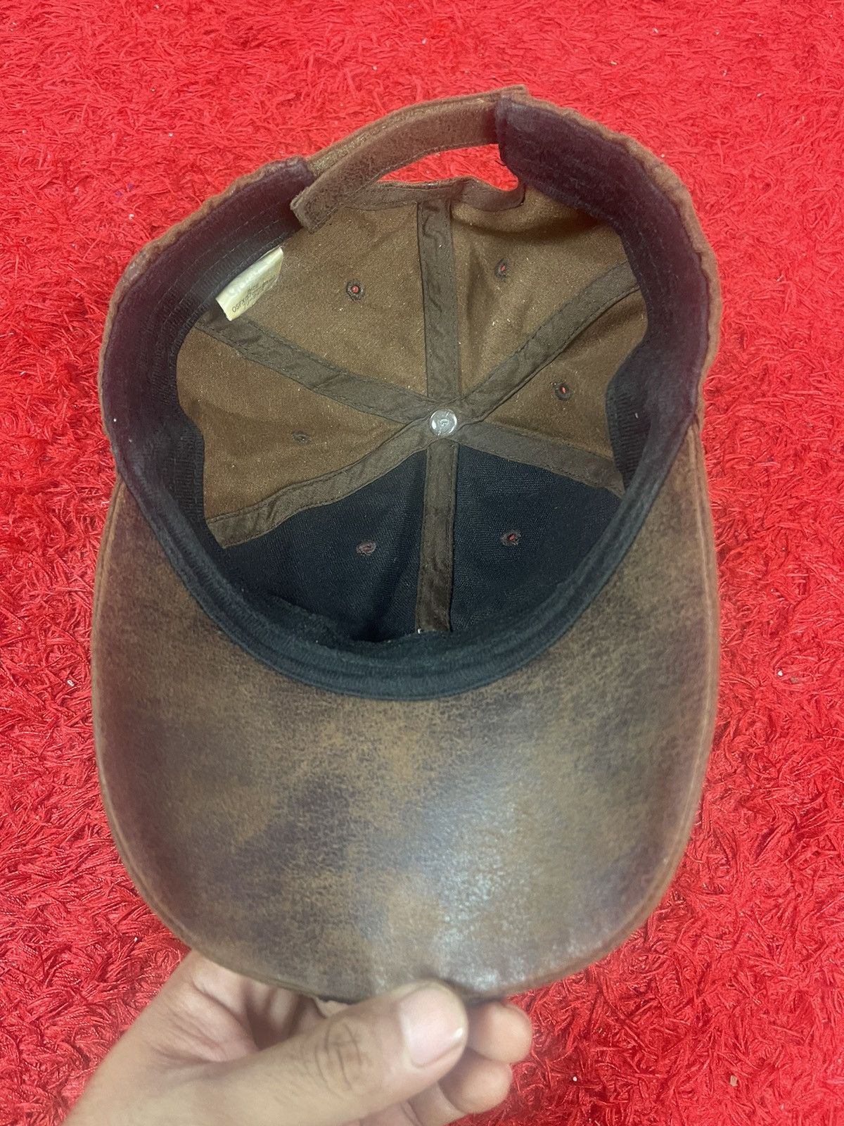 Adidas Vintage Adidas Leather Hat 57-60cm Size ONE SIZE - 5 Thumbnail