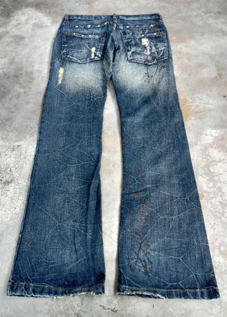 If Six Was Nine 💥FLARE💥K. U. I DISTRESSED DENIM Size US 32 / EU 48 - 2 Thumbnail