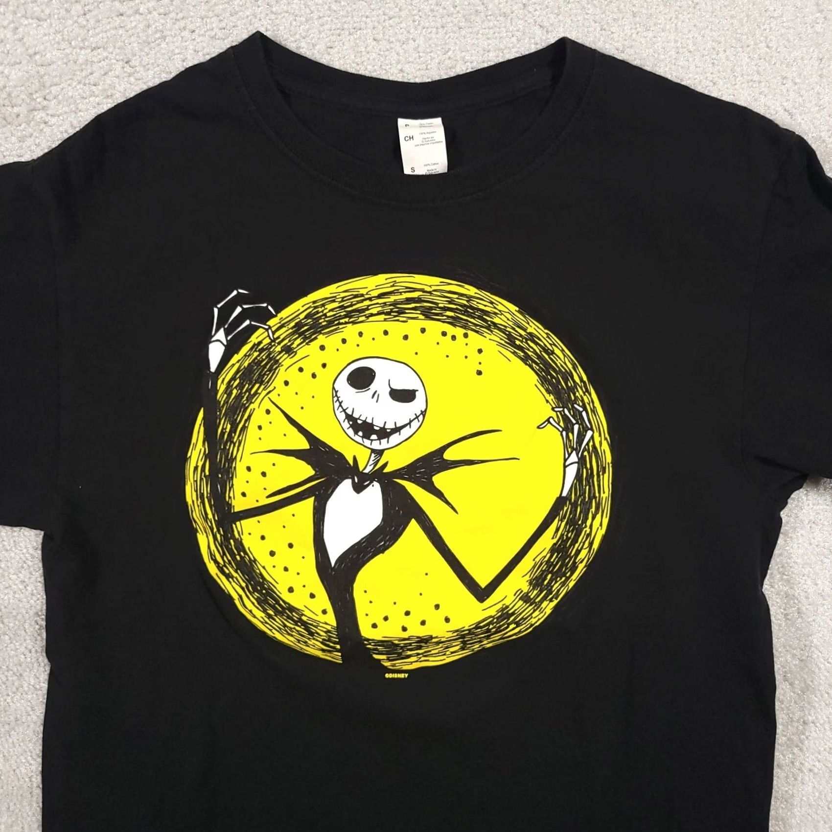 Disney Disney Nightmare Before Christmas Jack Skellington T Shirt Adult Small Black Halloween Graphic Tee Size US S / EU 44-46 / 1 - 3 Thumbnail
