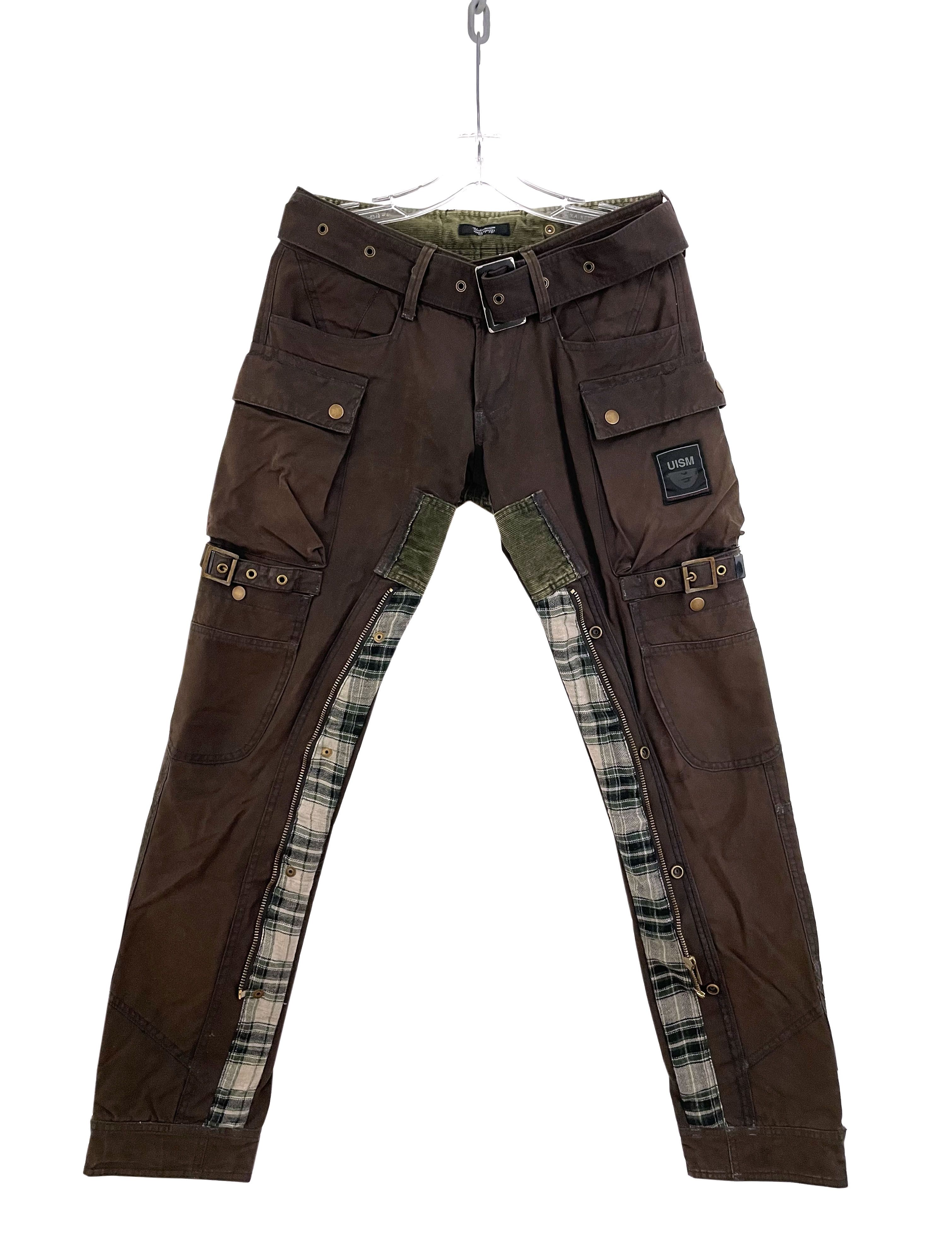 国内で当店のみ 99CLUB - Oil Wax Faux Leather Cargo Pants Opium Leather Trousers | Limited Edition | Fūga