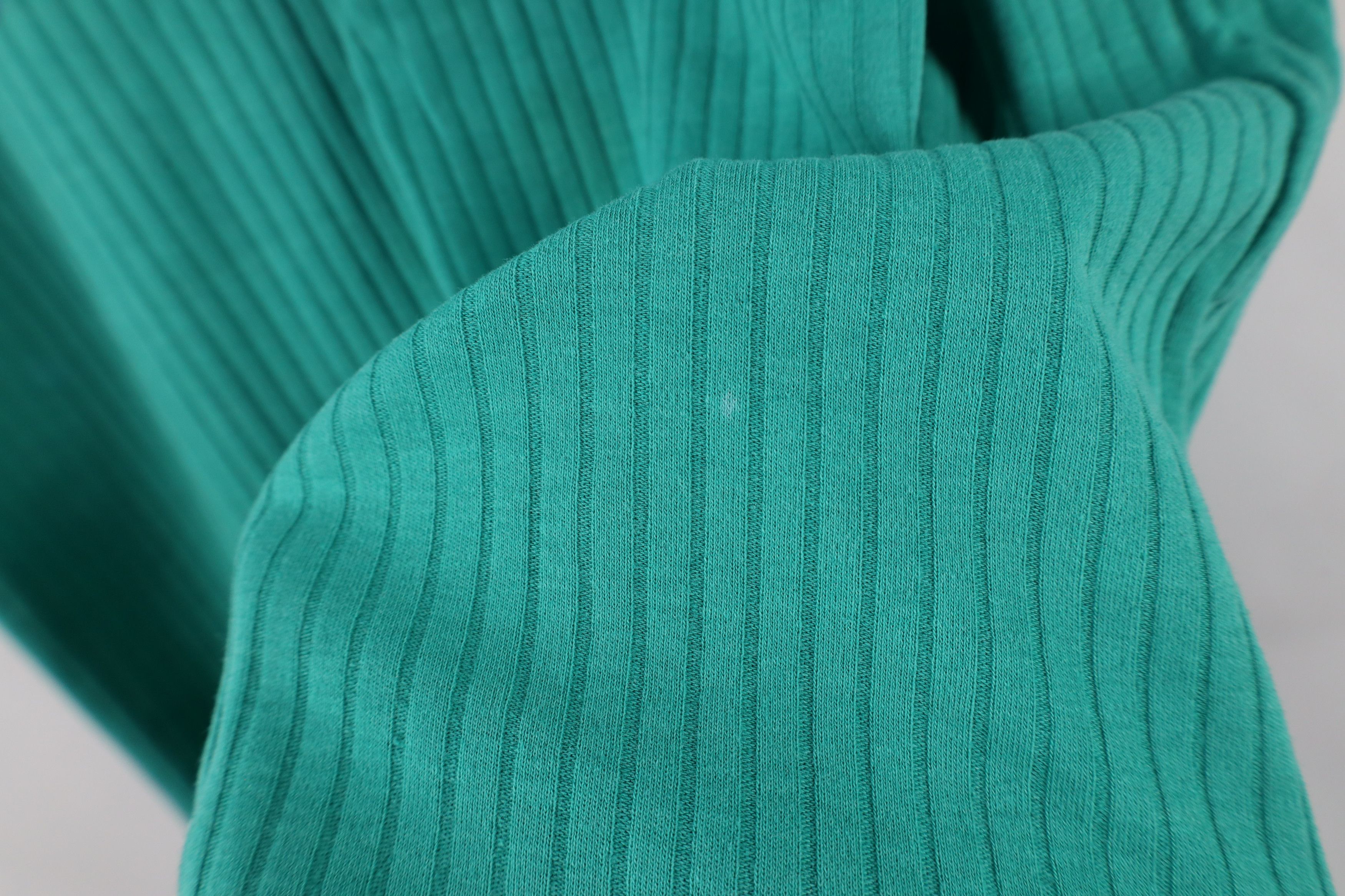 Fila × Vintage Vintage 90s Fila Spell Ribbed Knit Short Sleeve T-Shirt Teal Size US M / EU 48-50 / 2 - 9 Thumbnail