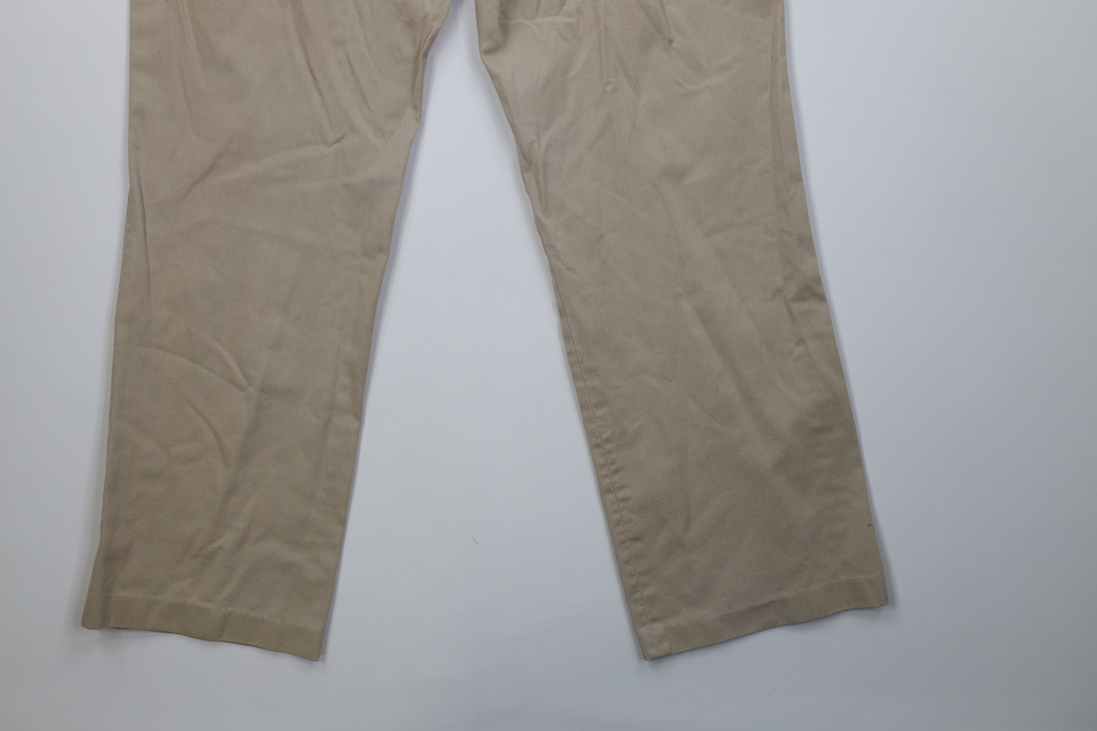 Vintage Vintage 70s Streetwear Wide Leg Chino Pants Beige Cotton USA Size US 34 / EU 50 - 15 Thumbnail