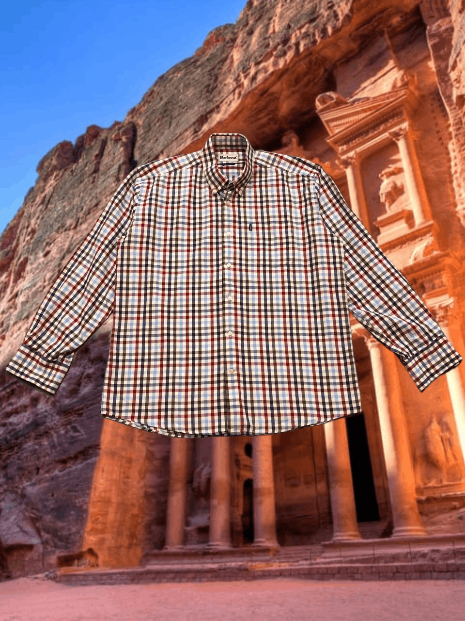 Barbour Vintage Y2K luxury Barbour print Shirt size L streetwear Size US L / EU 52-54 / 3 - 1 Thumbnail