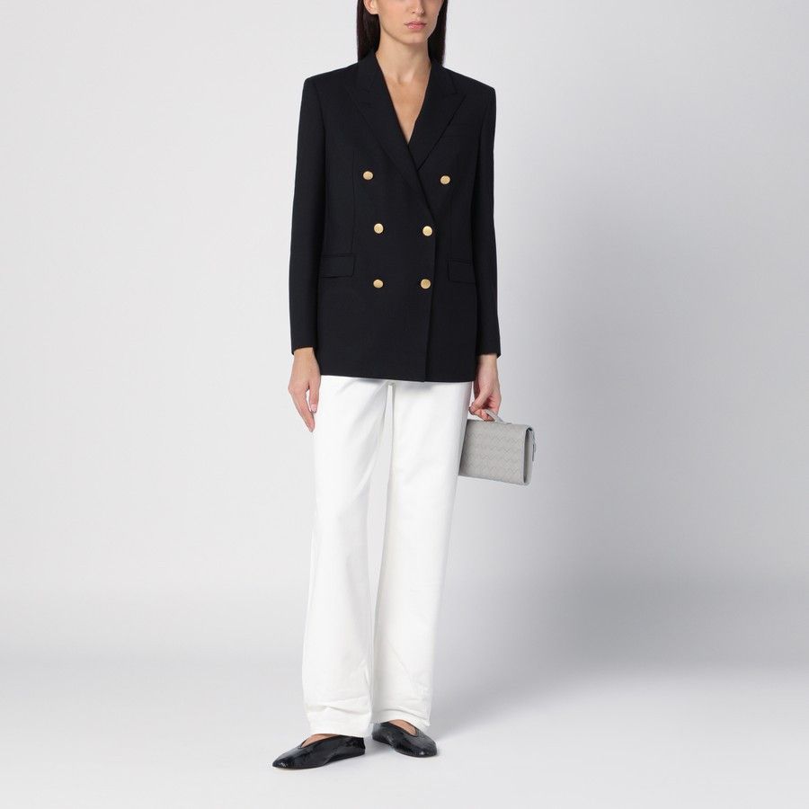 Tagliatore o1d2blof1024 Double-Breasted Jacket In Black Size XS / US 0-2 / IT 36-38 - 2 Thumbnail