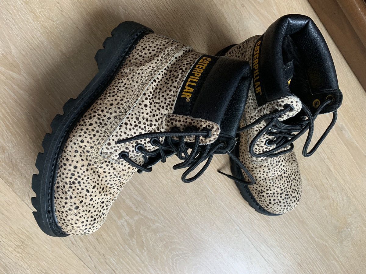 Caterpillar leopard boots best sale