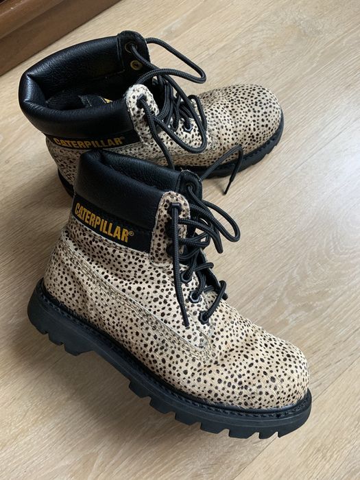 Caterpillar leopard boots sale