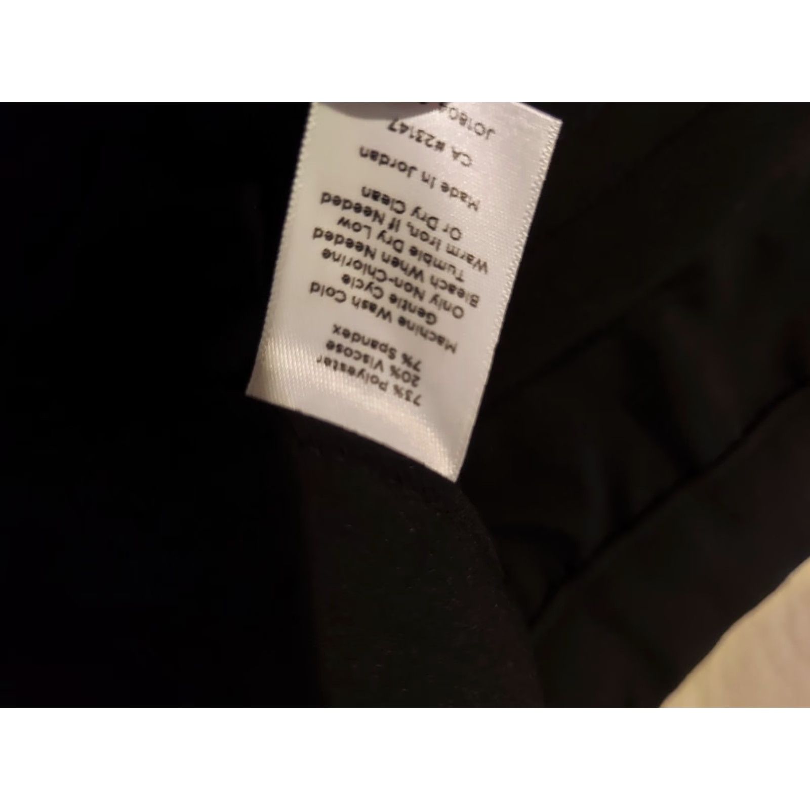 Talbots Womens Talbots Dress Pants 12 Black Slacks Chino Trouser Khaki Regular Size Pants Dress Womens Talbots Black 12 Size 34" / US 12 / IT 48 - 4 Thumbnail