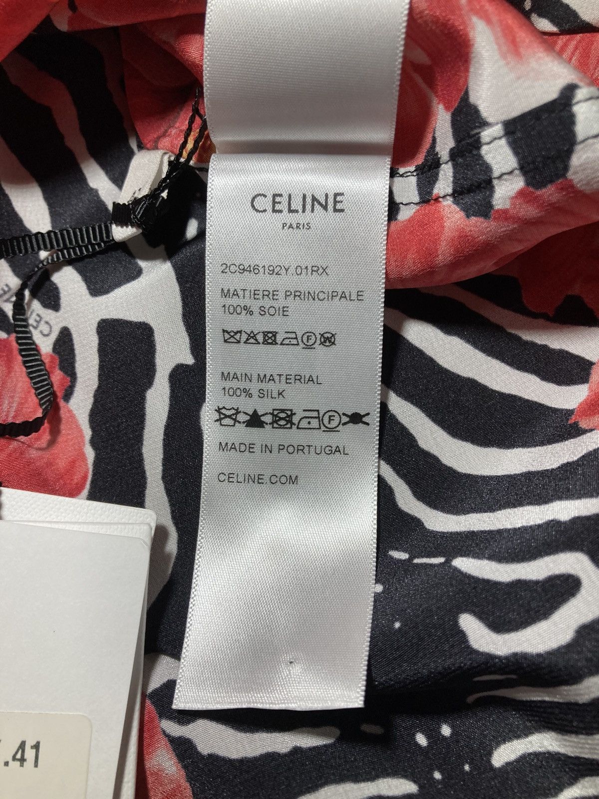 Celine New SS25 Celine Floral Bloom Silk Camp Collar Shirt Hawaiian Size US L / EU 52-54 / 3 - 8 Thumbnail