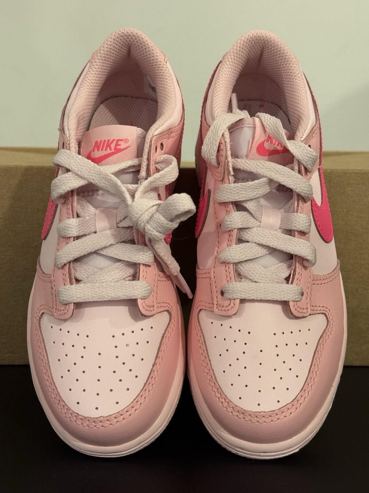 Nike Nike Kids Dunk Low DH9756-600 Triple Pink Size 1.5y . No Box Size US 5 / EU 37 - 4 Thumbnail