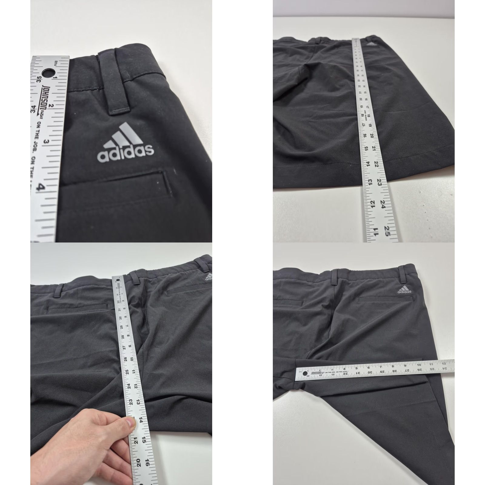 Adidas Adidas 365 Golf Shorts Mens 40 Black Stretch Chino Pockets Performance Size US 40 / EU 56 - 8 Thumbnail