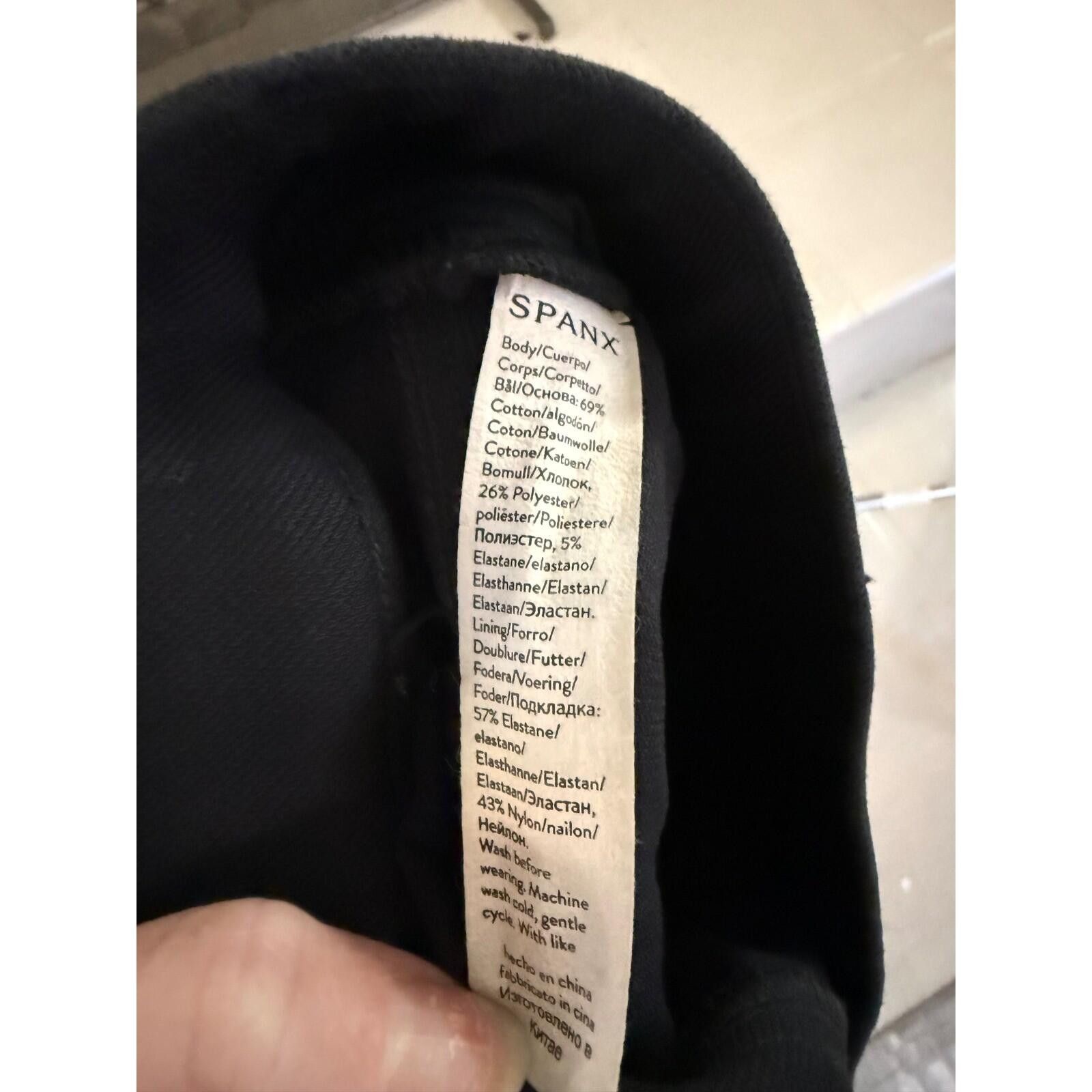 Domenico Spano Spanx Ankle Jean-ish Leggings Black High Waisted Pull On S Size 28" / US 6 / IT 42 - 6 Thumbnail