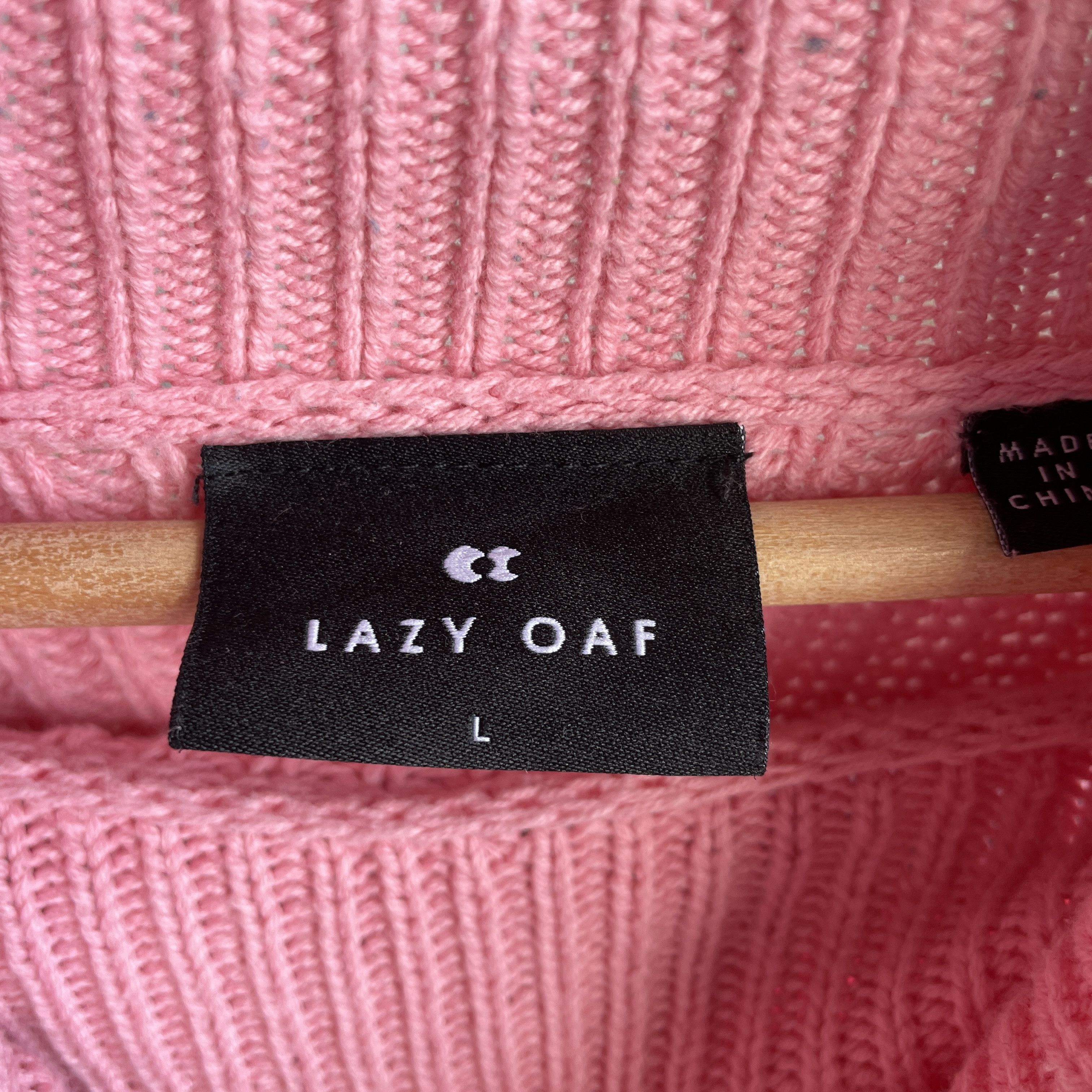 Lazy Oaf Lazy Oaf Bright Striped Turtleneck Oversized Womens Sweater Size L / US 10 / IT 46 - 6 Thumbnail
