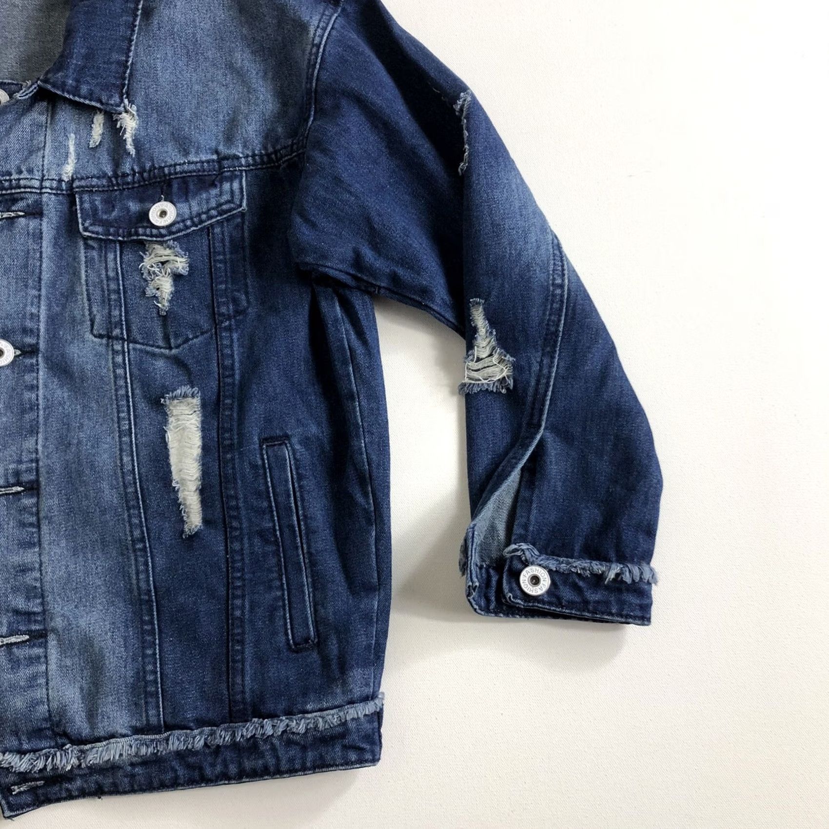 Denime N.W.A. Trucker Jacket Denim Graphic Print Mens Large Blue Colorful Camouflage All Seasons Jacket Men Size US L / EU 52-54 / 3 - 6 Thumbnail