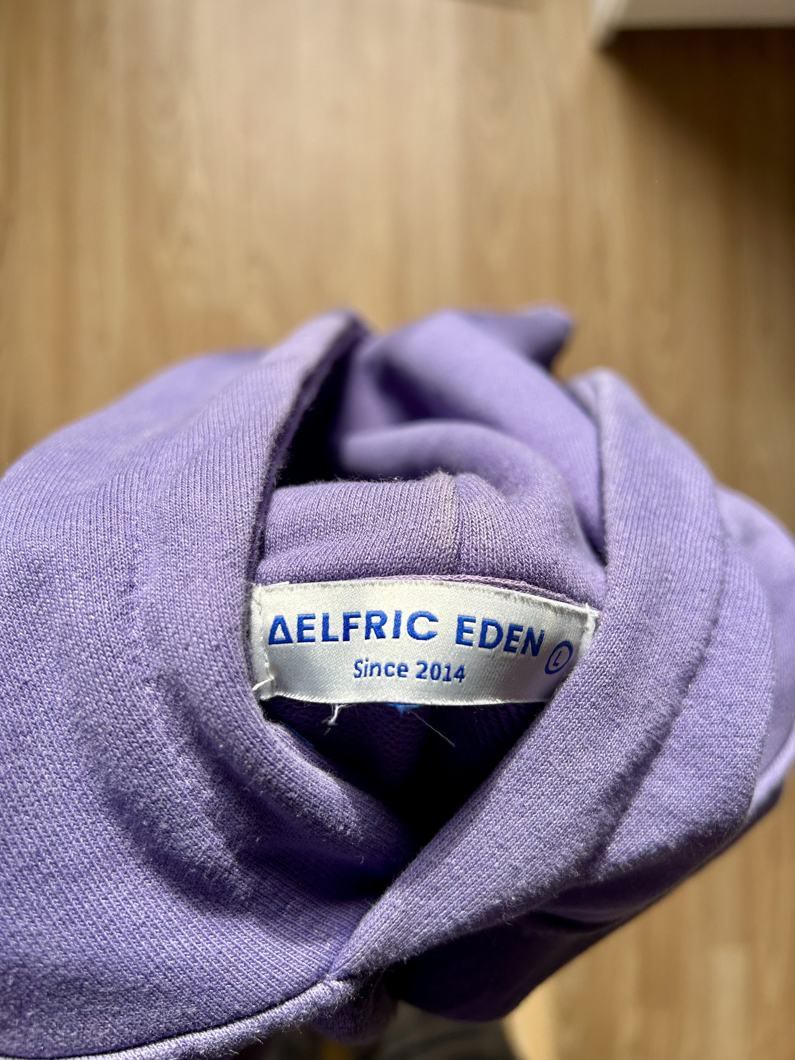 Other × Vintage Aelfric Eden Vintage Purple Graphic Print Faded Hoodie Size US L / EU 52-54 / 3 - 4 Thumbnail