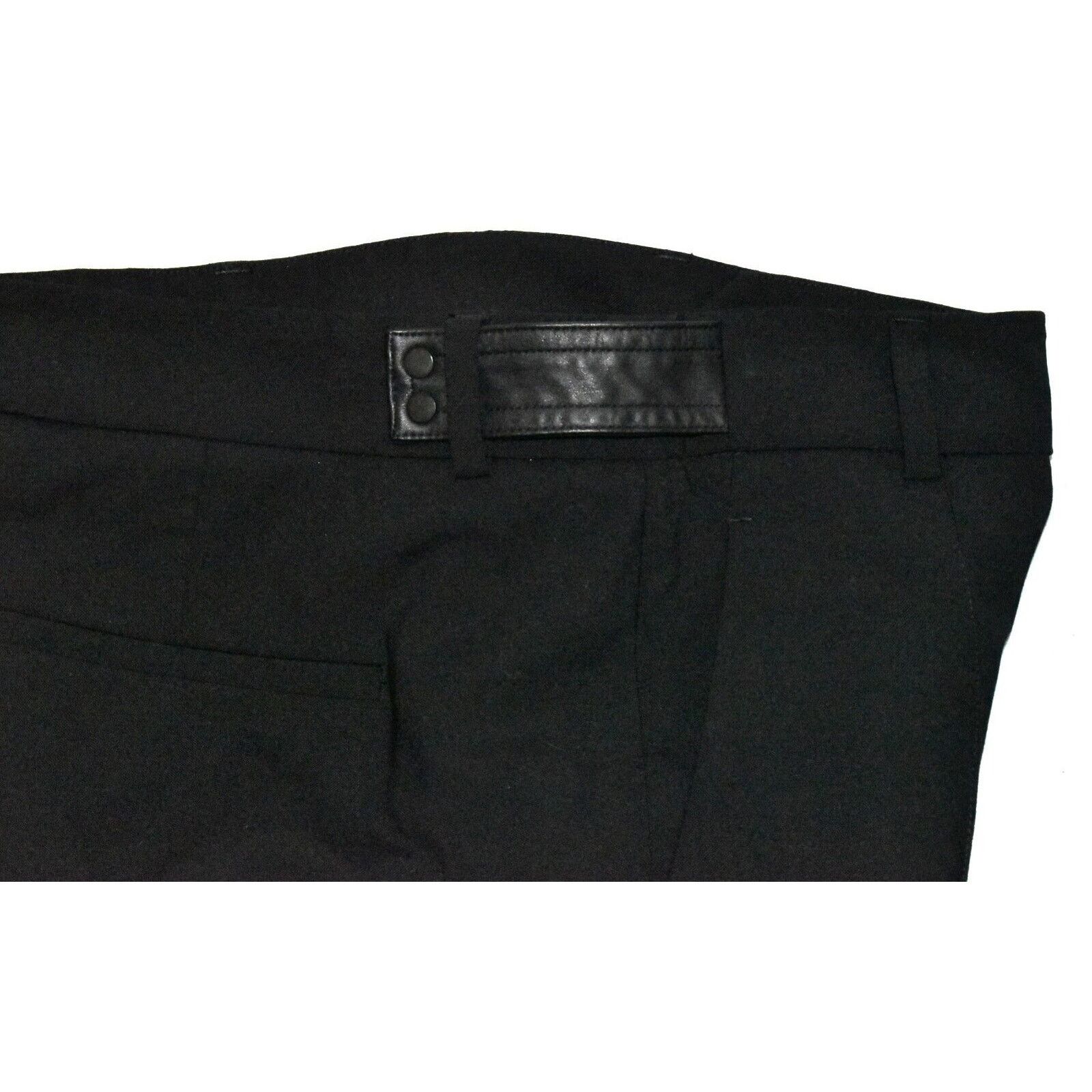 Vince VINCE Black Wool Stitched Flat Front Slash Pocket Pants Sz 0 Size 25" / US 0 / IT 36 - 6 Thumbnail