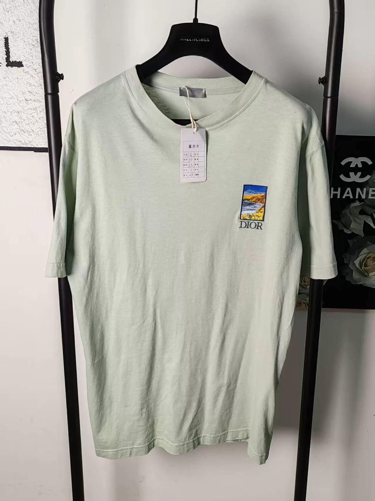 Dior Dior Embroidered Logo Short Sleeve Shirt Size US M / EU 48-50 / 2 - 1 Thumbnail