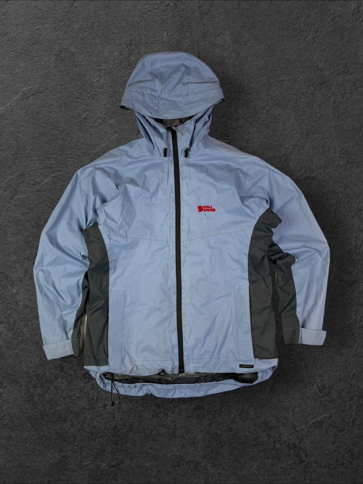 image of Vintage Y2K Fjallraven Gorpcore Light Jacket in Blue Grey, Men's (Size Medium)