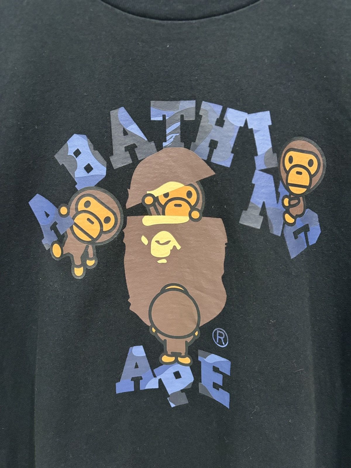 Bape Bape Baby Milo College Logo Shirt Black Size: L Size US L / EU 52-54 / 3 - 3 Thumbnail