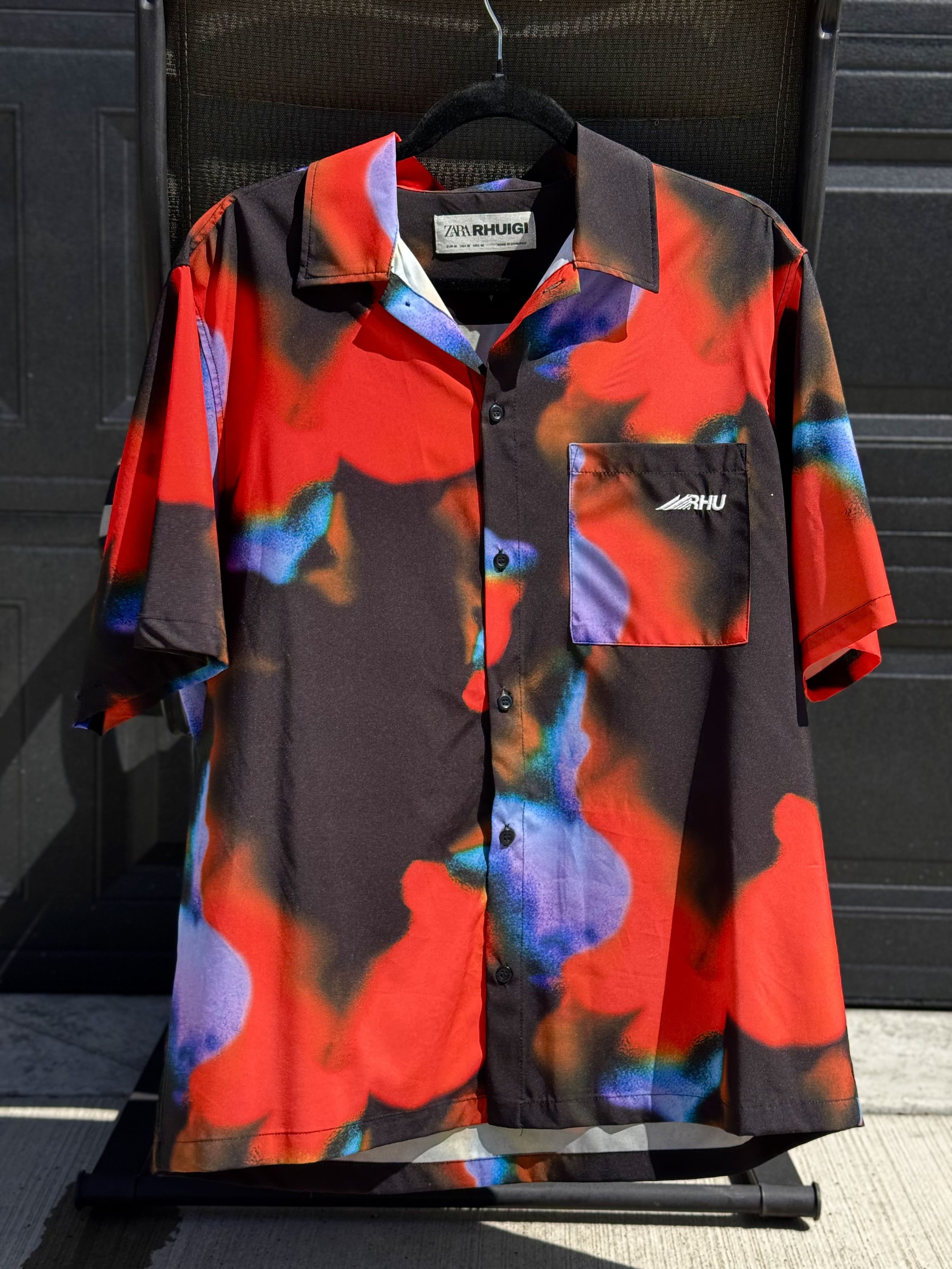 Rhude × Zara RHU - PRINTED BUTTON SHIRT Size US M / EU 48-50 / 2 - 1 Thumbnail