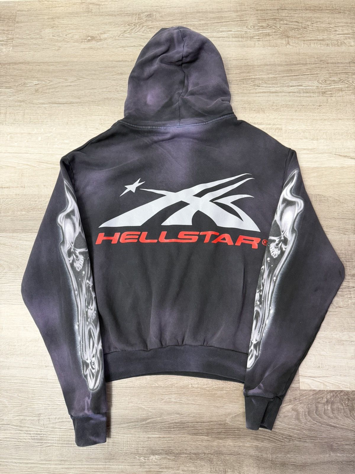 HELLSTAR Hellstar Airbrushed Skull Hoodie Black Size XS Size US XS / EU 42 / 0 - 6 Thumbnail
