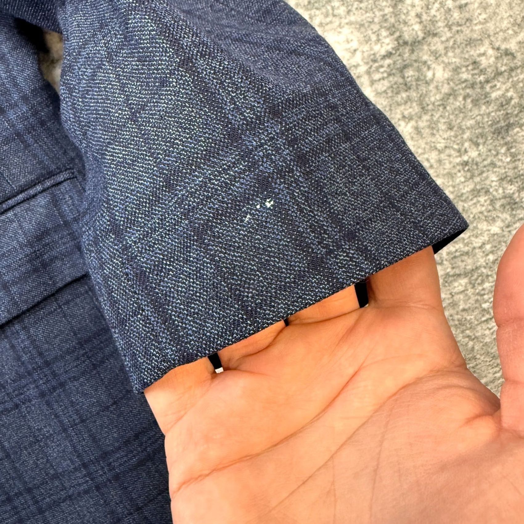 Jos. A. Bank Jos. A. Bank Blazer Jacket Mens 46R Blue Plaid Wool Single-Breasted Notch Lapel 2-Button Vintage: No Size 46R - 3 Thumbnail