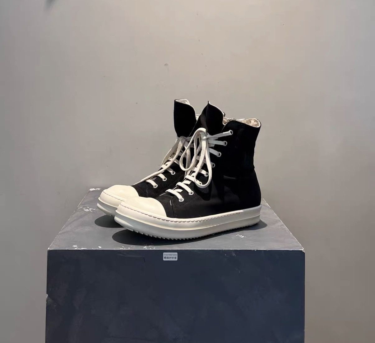 Rick Owens Rick Owens DRKSHDW Nylon High-Top Converse-Inspired Sneakers Size US 8 / EU 41 - 1 Thumbnail