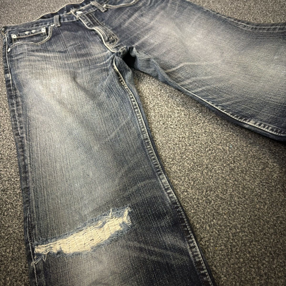 If Six Was Nine 🔥🇯🇵 Vintage 2006 Levis 502 Distressed Faded Denim W32 Size US 32 / EU 48 - 4 Thumbnail