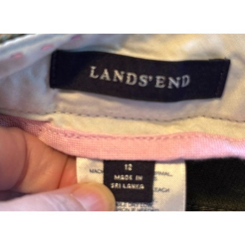 Lands' End Lands End Pants Women 12 Olive Green Corduroy Wide Leg Size 34" / US 12 / IT 48 - 6 Thumbnail