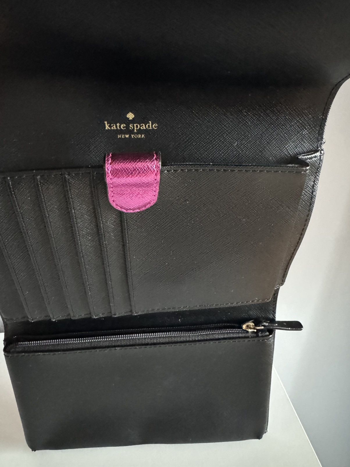 Kate Spade NWOT- Kate Spade New York Pink Leather Xbody Wallet / Clutch Size ONE SIZE - 10 Thumbnail