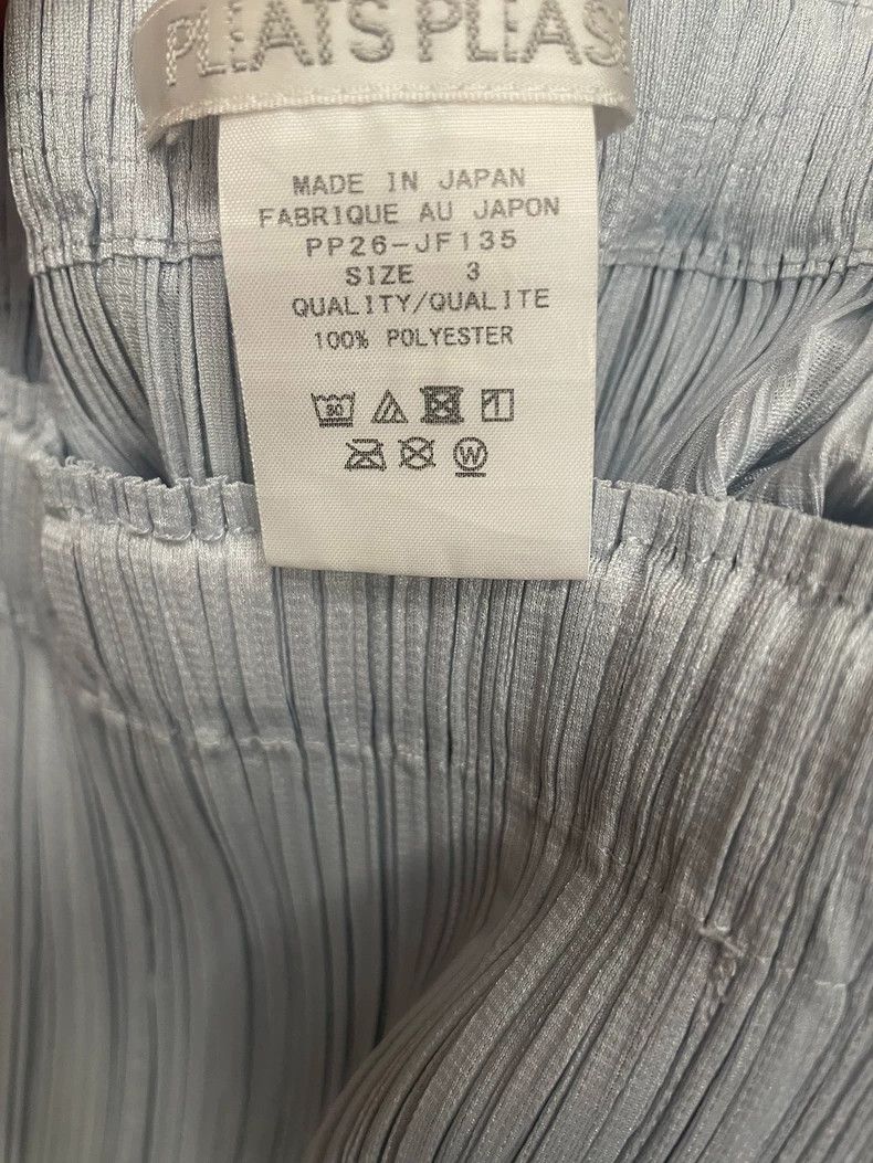 Issey Miyake Issey Miyake size:3 Light blue pleated straight-leg pants Size 31" - 3 Thumbnail