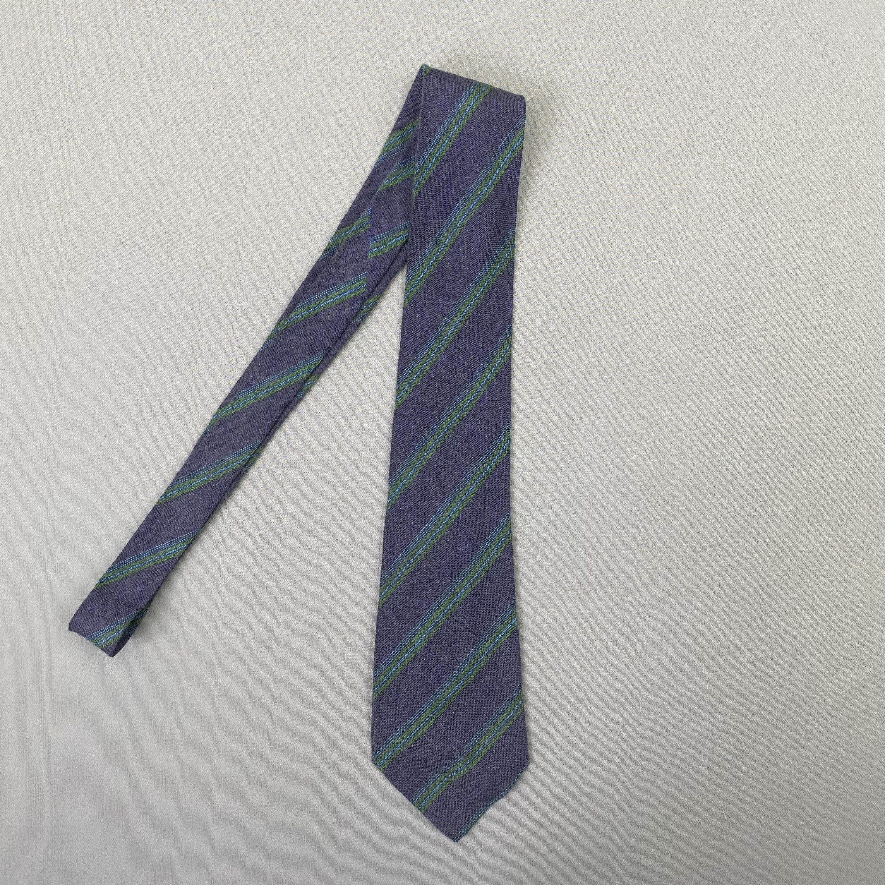 Ermenegildo Zegna Vintage Ermenegildo Zegna SILK Necktie Cravate Pure Silk Size ONE SIZE - 4 Thumbnail