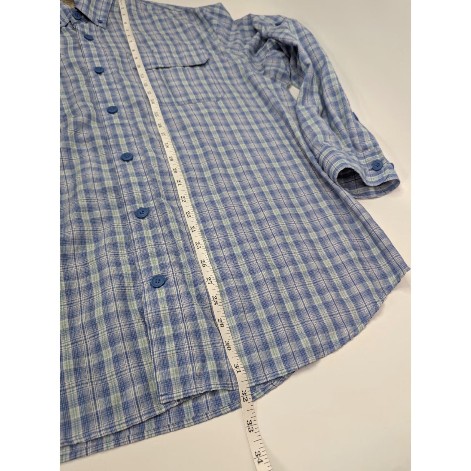 Duluth Trading Company Duluth Trading Mens XL Button-Up Blue Plaid Shirt Long Sleeve Outdoor Vented Mulit-Season? Size US XL / EU 56 / 4 - 6 Thumbnail