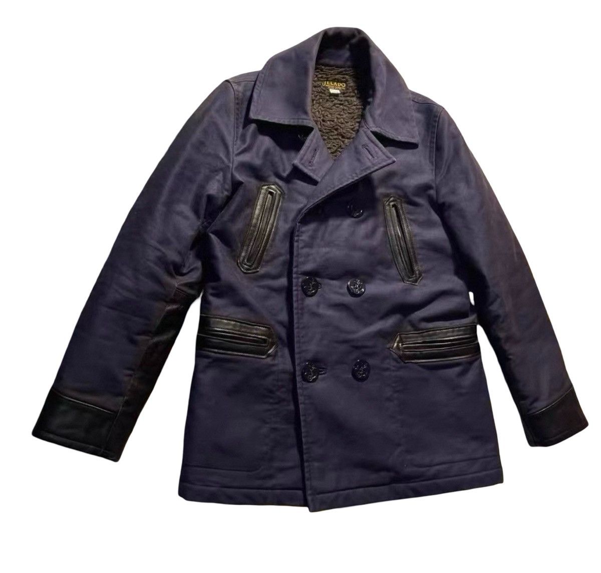 Jelado JELADO Grograin x Horse Leather P-Coat (Jackass Coat) Size US M / EU 48-50 / 2 - 2 Thumbnail