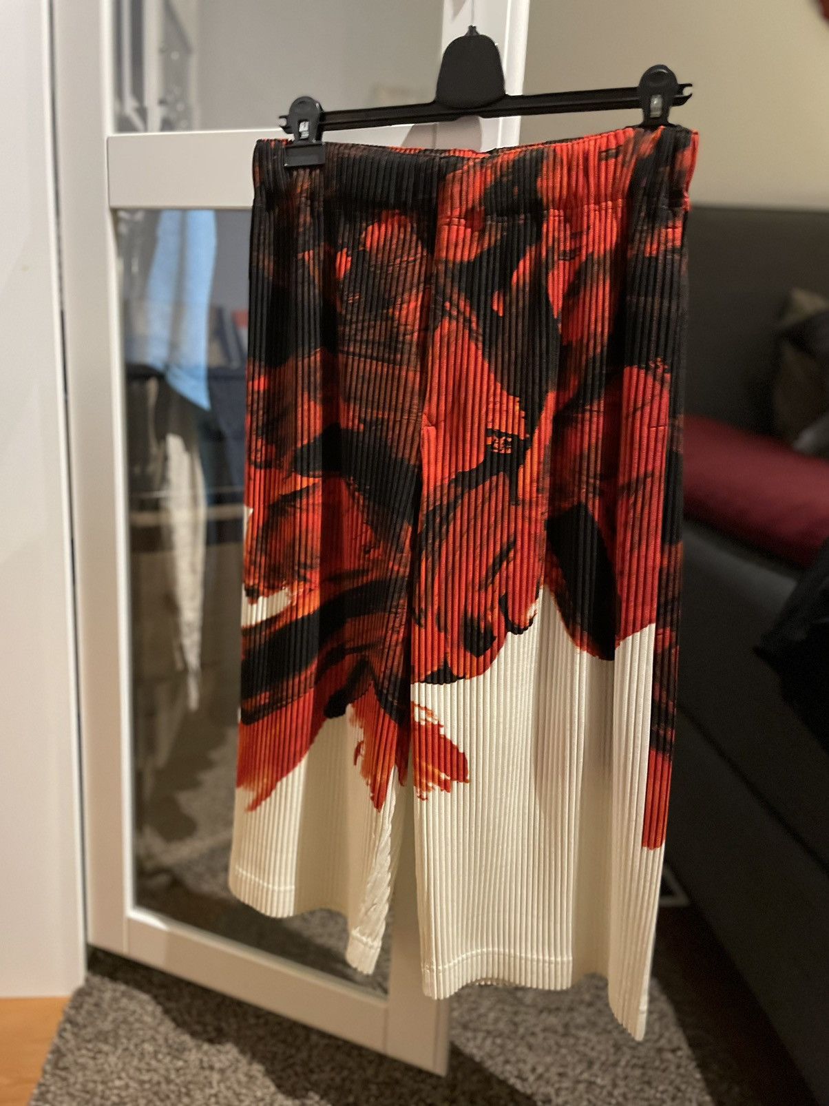 image of Issey Miyake Homme Plisse Pants in Red, Men's (Size 30)