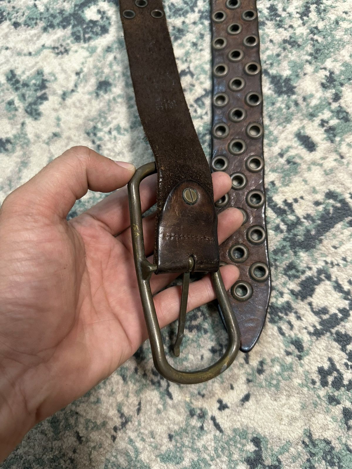 Japanese Brand Vintage Made In Italy Buckle Leather Belt Size ONE SIZE - 8 Thumbnail