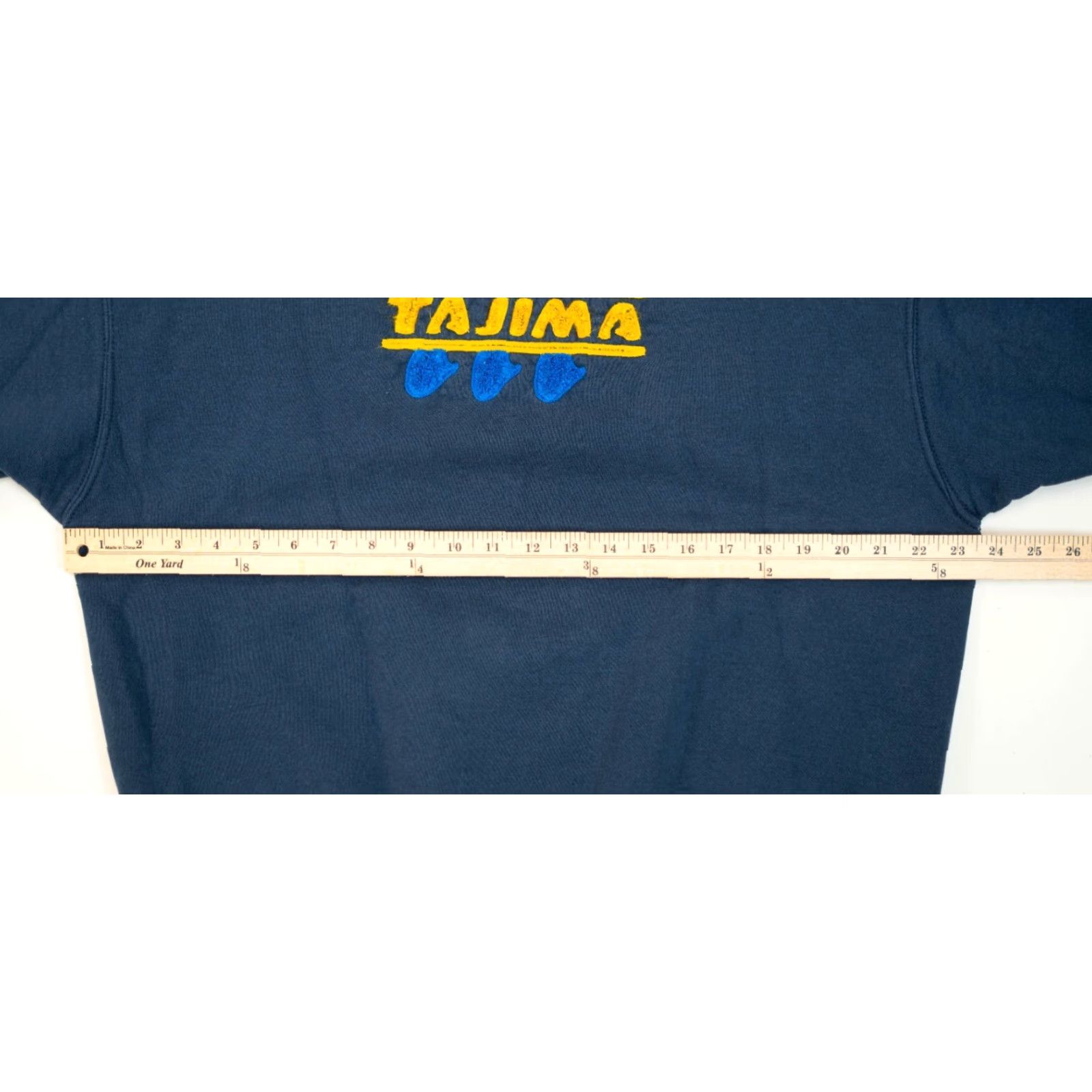 Fruit Of The Loom VINTAGE Tajima Embroidery Machine Sweatshirt Logo Size XL Blue 80's 90s USA Embroidered Fruit of the Loom Men Sweatshirt Size US XL / EU 56 / 4 - 4 Thumbnail