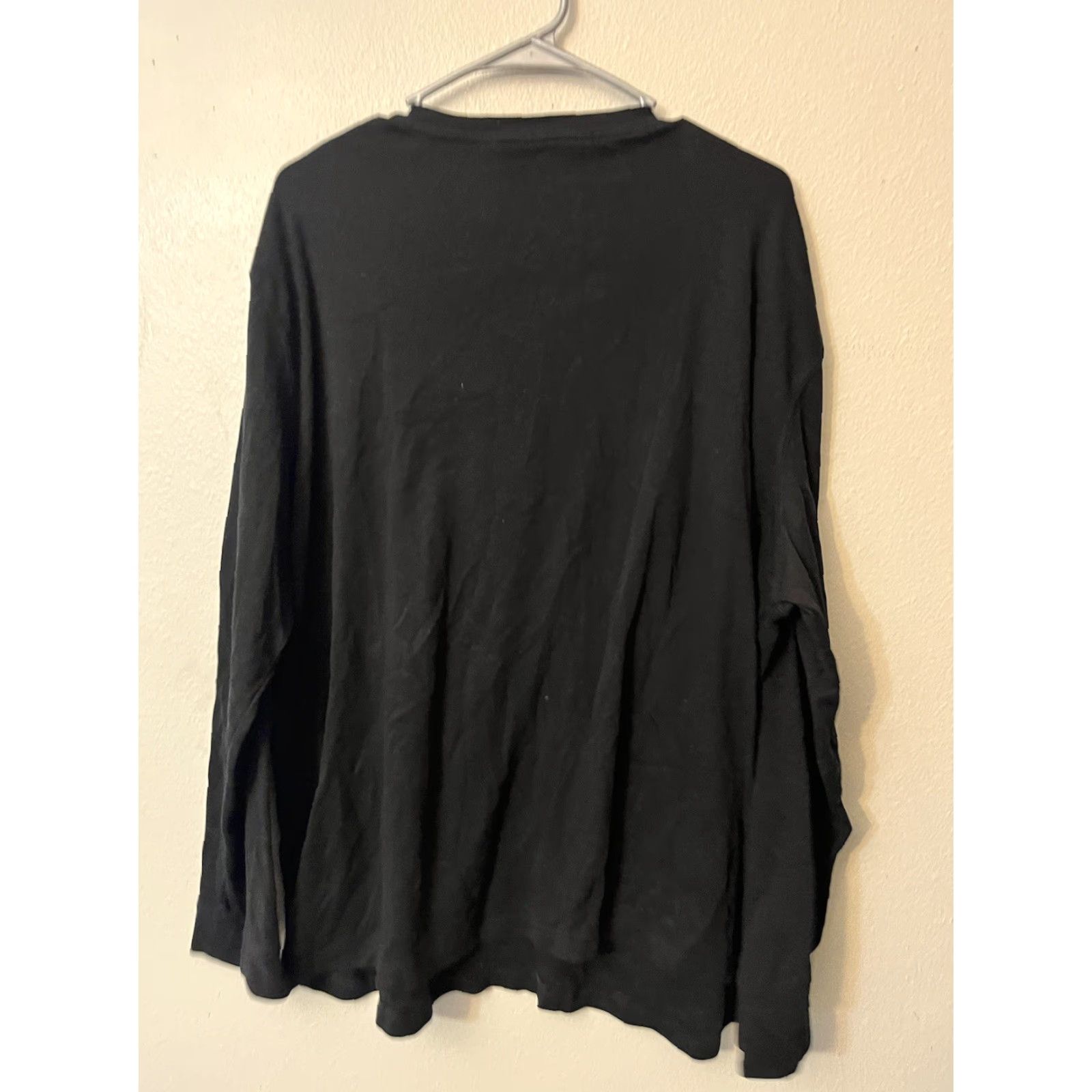 Croft & Barrow Croft & Barrow Shirt XXL Black Solid Crew Neck Short Sleeve Mens T-Shirt 2XL Casual Easy Care Size US XXL / EU 58 / 5 - 2 Thumbnail
