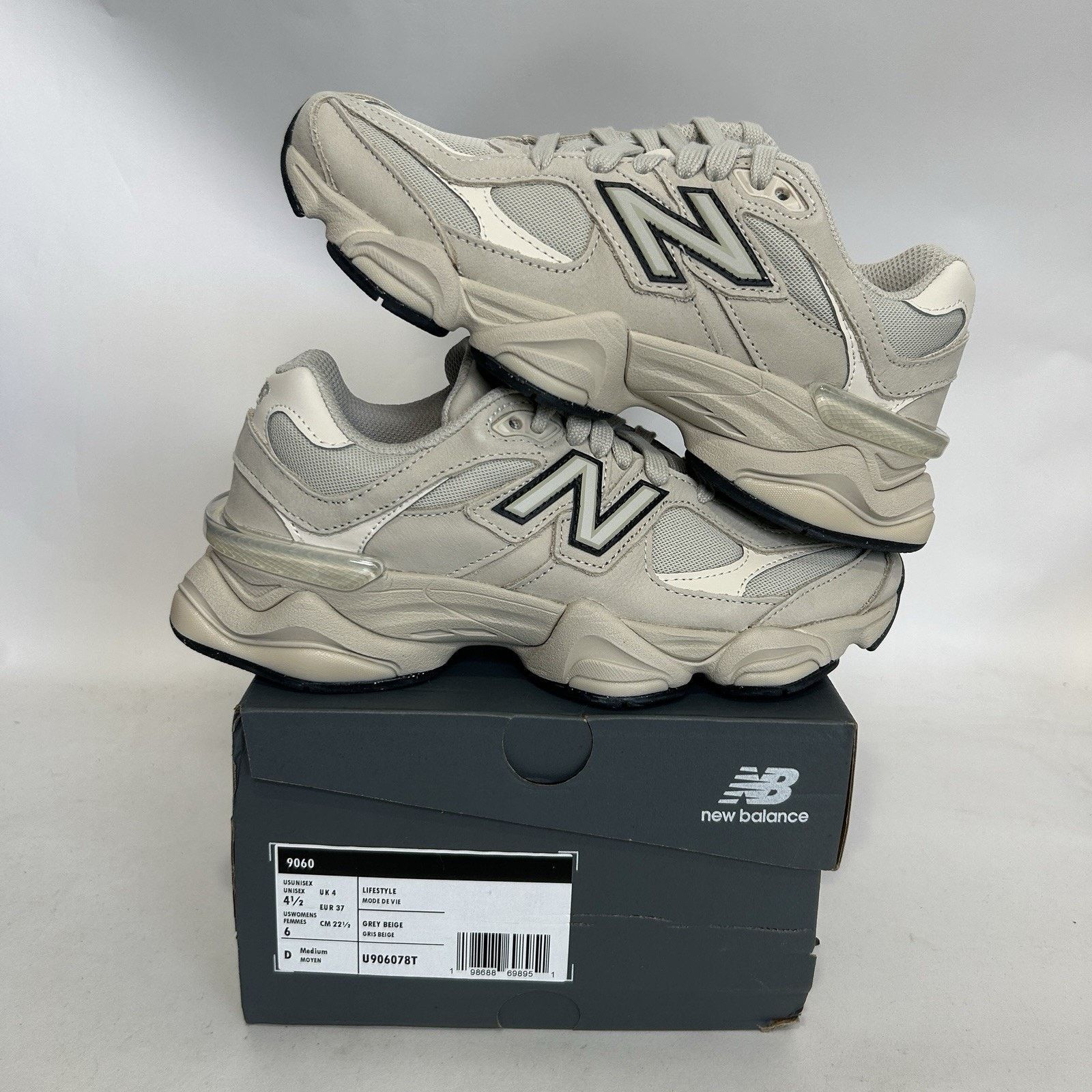 New Balance New Balance 9060 “Mono Shipyard Alabaster Beige” U906078T Size US 6 / IT 36 - 1 Thumbnail