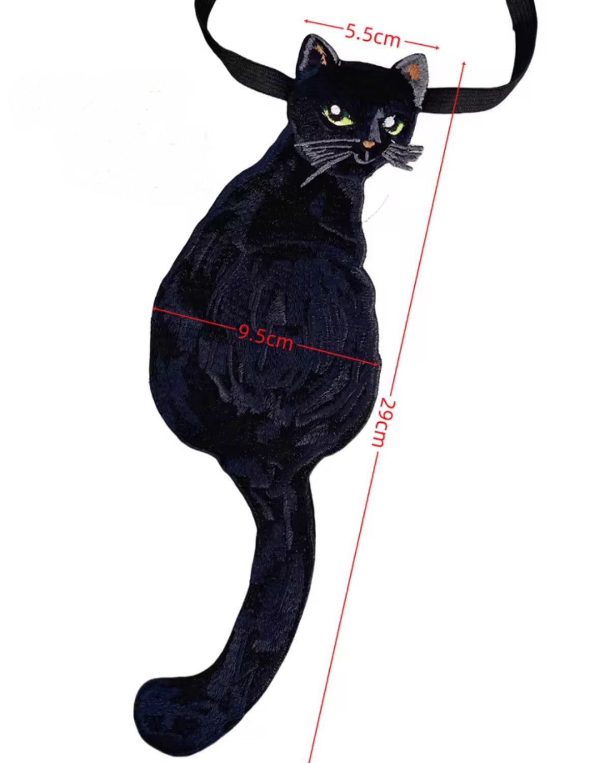 Other Bohemian French Retro Y2K Vintage Gothic Black Cat Tie Size ONE SIZE - 5 Thumbnail