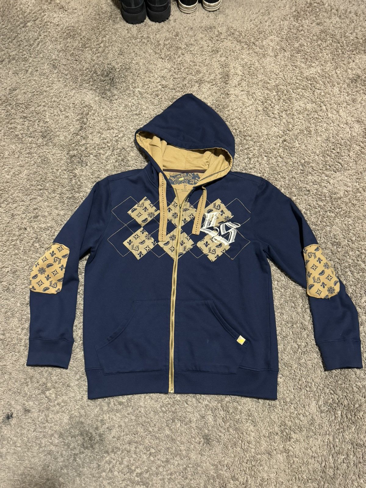 Vintage y2k zip up hoodie Size US L / EU 52-54 / 3 - 1 Thumbnail