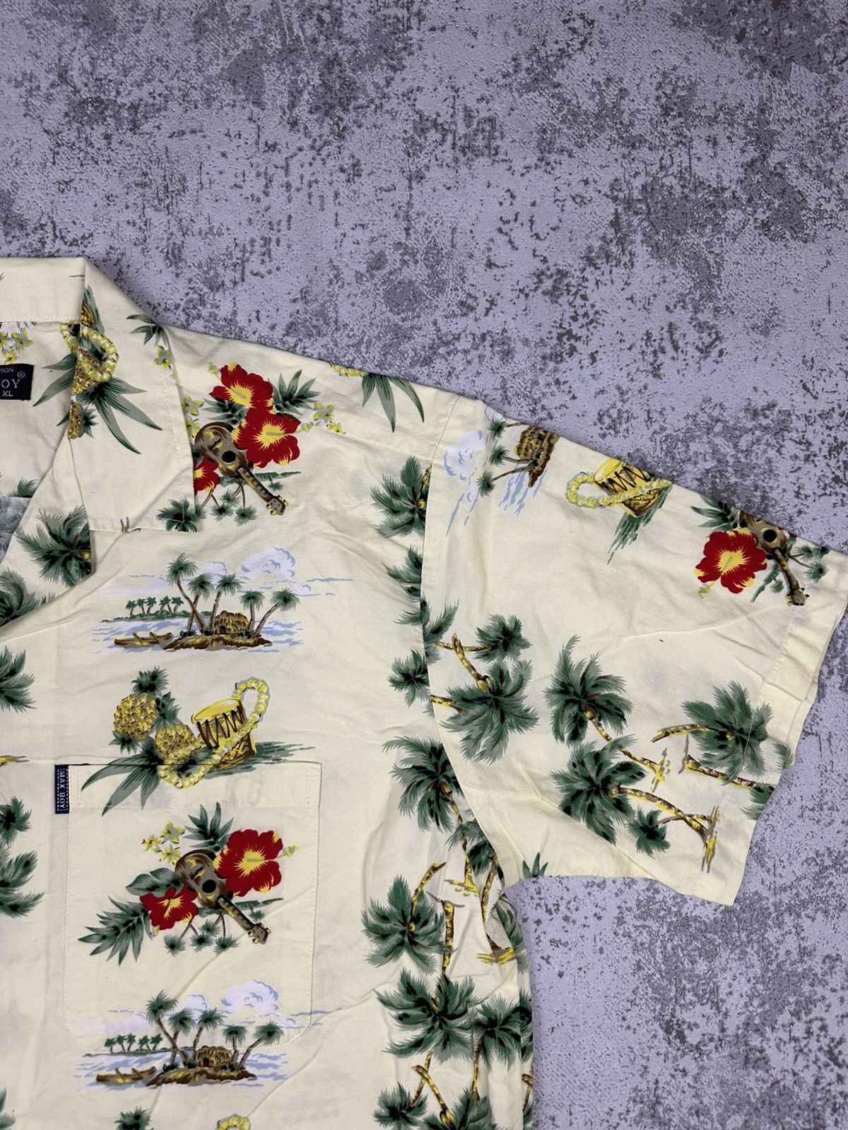 Vintage Vintage Hawaiian Shirt Max Boy Tropical Print Size US XL / EU 56 / 4 - 4 Thumbnail